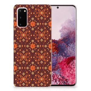 Samsung Galaxy S20 TPU bumper Batik Brown