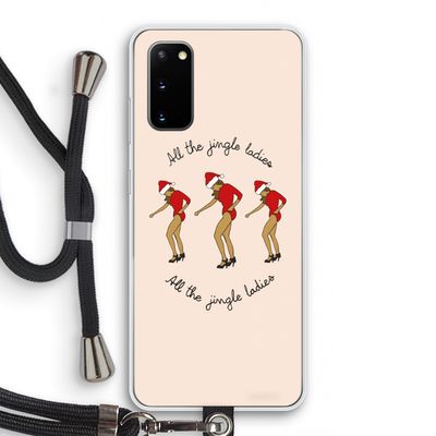 Jingle Ladies: Samsung Galaxy S20 Transparant Hoesje met koord