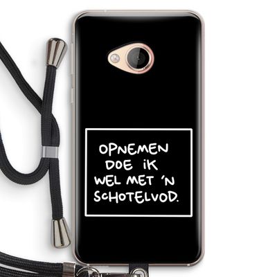 Schotelvod: HTC U Play Transparant Hoesje met koord
