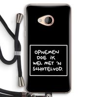 Schotelvod: HTC U Play Transparant Hoesje met koord