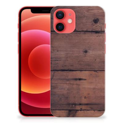 iPhone 12 Mini | Bumper Hoesje | Old Wood