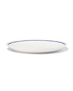 HEMA Dinerbord Ø26cm Tafelgenoten New Bone Wit Met Blauw (White)