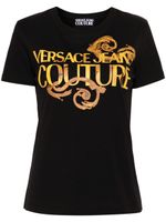 Versace Jeans Couture t-shirt en coton à logo imprimé - Noir - thumbnail