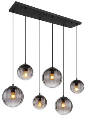 Globo 6-lichts hanglampDallerta smoke glas - 15216-6