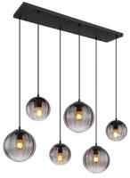 Globo 6-lichts hanglampDallerta smoke glas - 15216-6