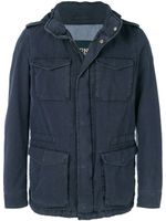 Herno hooded denim jacket - Bleu