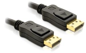 Delock 82424 DisplayPort-kabel DisplayPort Aansluitkabel DisplayPort-stekker, DisplayPort-stekker 3.00 m Zwart