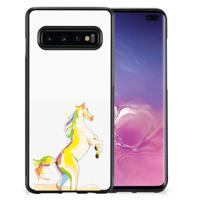 Samsung Galaxy S10+ | Bumper Hoesje | Horse Color