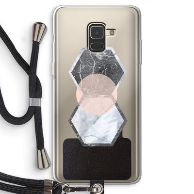 Creatieve toets: Samsung Galaxy A8 (2018) Transparant Hoesje met koord