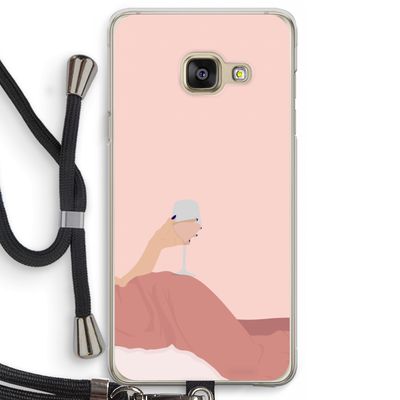 Wine: Samsung Galaxy A3 (2016) Transparant Hoesje met koord