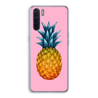 Grote ananas: Oppo A91 Transparant Hoesje