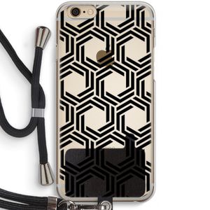 Geometrisch patroon: iPhone 6 / 6S Transparant Hoesje met koord