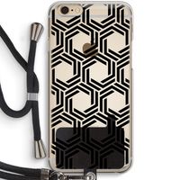 Geometrisch patroon: iPhone 6 / 6S Transparant Hoesje met koord