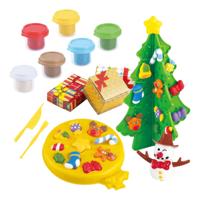 Playgo kerstboom kleiset - 6 kleipotjes