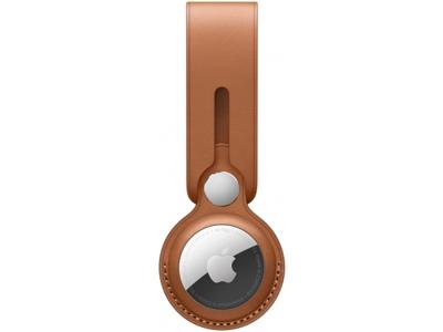 Apple MX4A2ZM/A Apple Airtag Leather Loop Saddle Brown