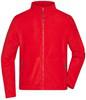 James & Nicholson JN782 Men´s Fleece Jacket - Red - S