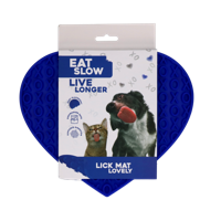 Eat Slow Live Longer Lick Mat Lovely Blue