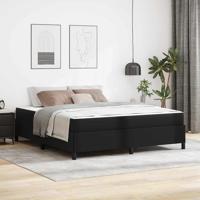 Bedframe met matras Zwart 180 x 200 cm Kunstleer
