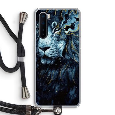 Darkness Lion: OnePlus Nord Transparant Hoesje met koord