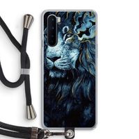 Darkness Lion: OnePlus Nord Transparant Hoesje met koord