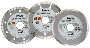 KWB Set diamantdoorslijpschijven 115 mm | 3-delig - 797080 797080