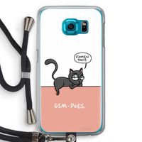 GSM poes: Samsung Galaxy S6 Transparant Hoesje met koord