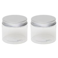 20x stuks kunststof mini weckpot/inmaakpot 150 ml met schroefdeksel - thumbnail