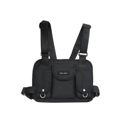 Casual sport rugzak contrast kleur mannen en vrouwen student tas (zwart)