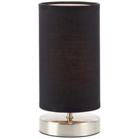 Brilliant Zwarte nachtkast lampClarie - 13247/06