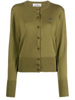 Vivienne Westwood cardigan Bea à motif Orb brodé - Vert