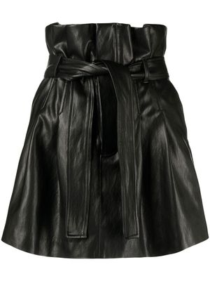 Goen.J minijupe à design plissé - Noir
