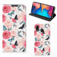 Samsung Galaxy A30 Smart Cover Butterfly Roses