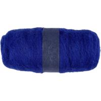 Creativ Company Gekaarde wol, koningsblauw, 100 gr/ 1 bol