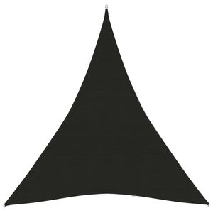 Zonnezeil 160 g/m 4x5x5 m HDPE zwart
