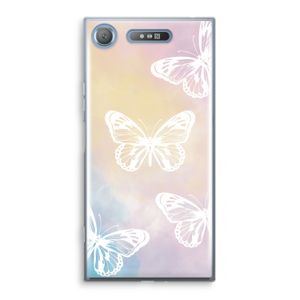 White butterfly: Sony Xperia XZ1 Transparant Hoesje