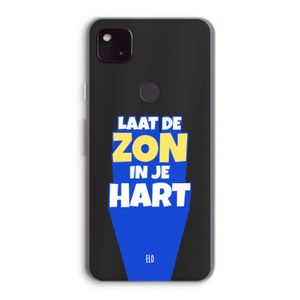 Laat de zon in je hart: Google Pixel 4a 5G Transparant Hoesje