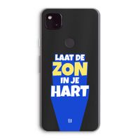 Laat de zon in je hart: Google Pixel 4a 5G Transparant Hoesje