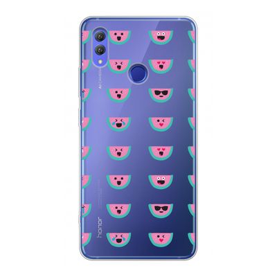 Smiley watermeloenprint: Honor Note 10 Transparant Hoesje