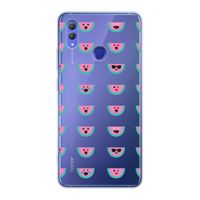 Smiley watermeloenprint: Honor Note 10 Transparant Hoesje