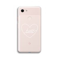 Best heart pastel: Google Pixel 3 XL Transparant Hoesje