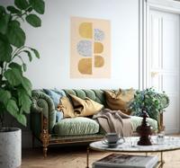 Gouden abstract kunstposter
