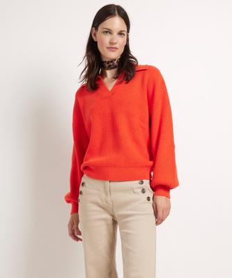 v-hals trui met kraag v-hals trui met kraag