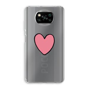 Hartje: Xiaomi Poco X3 Pro Transparant Hoesje