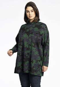 Yoek Pullover high neck CAMOUFLAGE | Groen | Maat 58/60