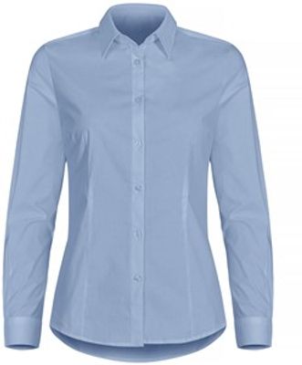 Clique 027961 Stretch Dames Overhemd - Lichtblauw - XL