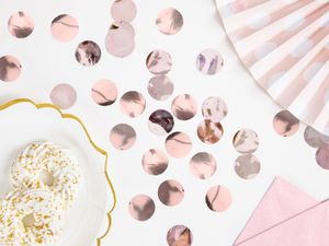 PartyDeko Confetti Roségoud