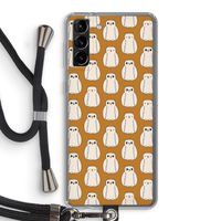 Uilen: Samsung Galaxy S21 Plus Transparant Hoesje met koord Uilen: Samsung Galaxy S21 Plus Transparant Hoesje met koord
