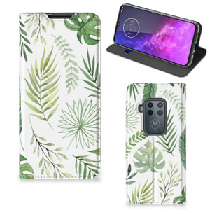 Motorola One Zoom Smart Cover Leaves