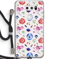 Bloemetjes: LG V30 Transparant Hoesje met koord