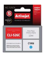 Activejet inkt ACC-526CN (Canon CLI-526C vervanging; Supreme; 10 ml; blauw)
